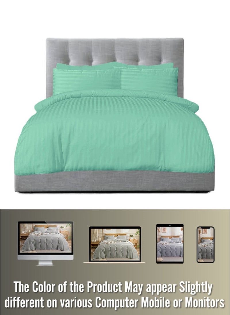 Blueberry 4 Pieces Single Size Duvet Cover Set with Fitted sheet and Pillowcases - Image 3